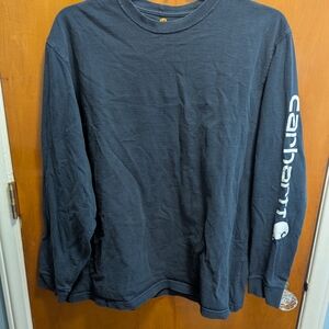 Carhartt Men's Navy Long Sleeve Shirt